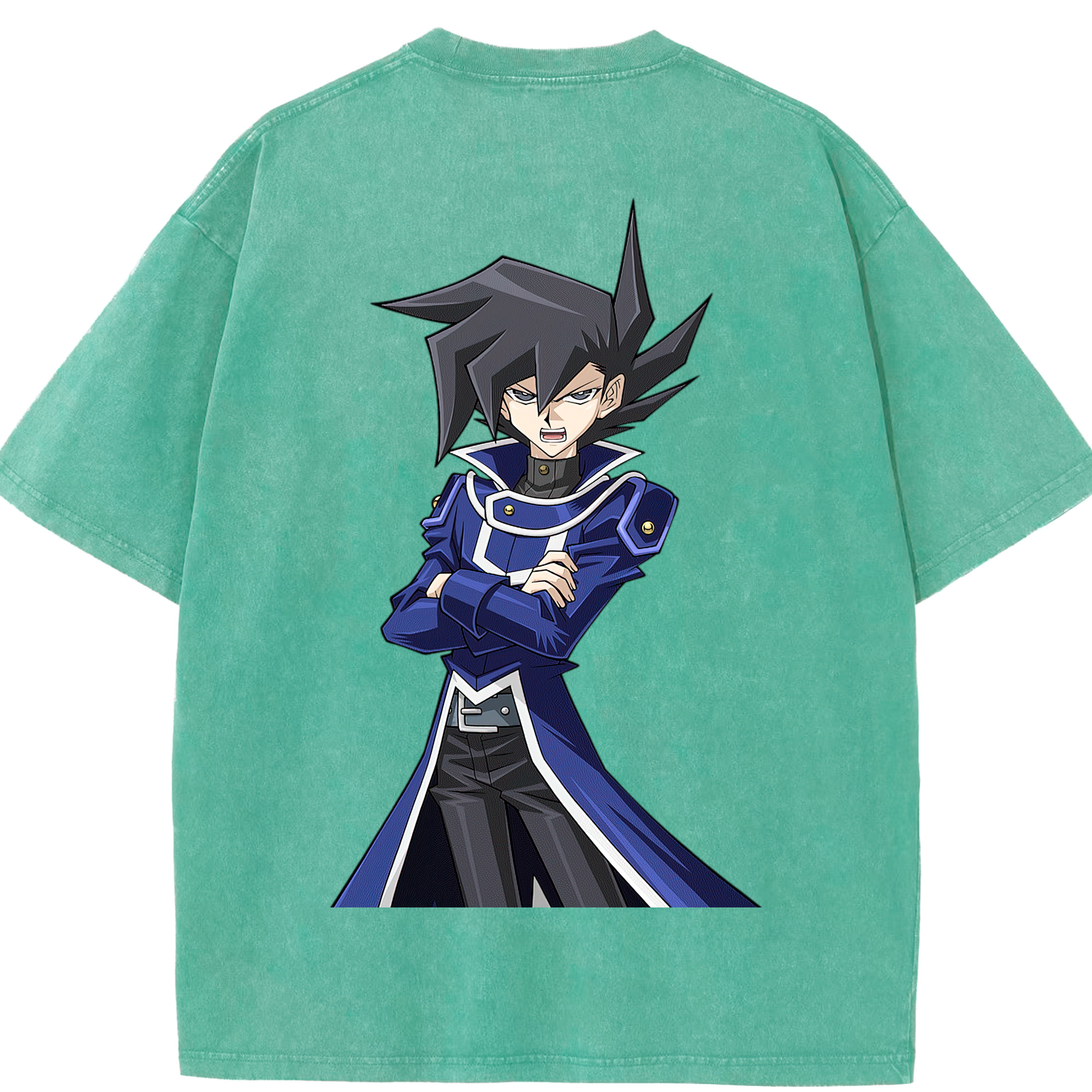 （画像用） 遊☆戯☆王 Yu-Gi-Oh! 綿100% ヴィンテージ風 半袖Tシャツ（背面プリント）